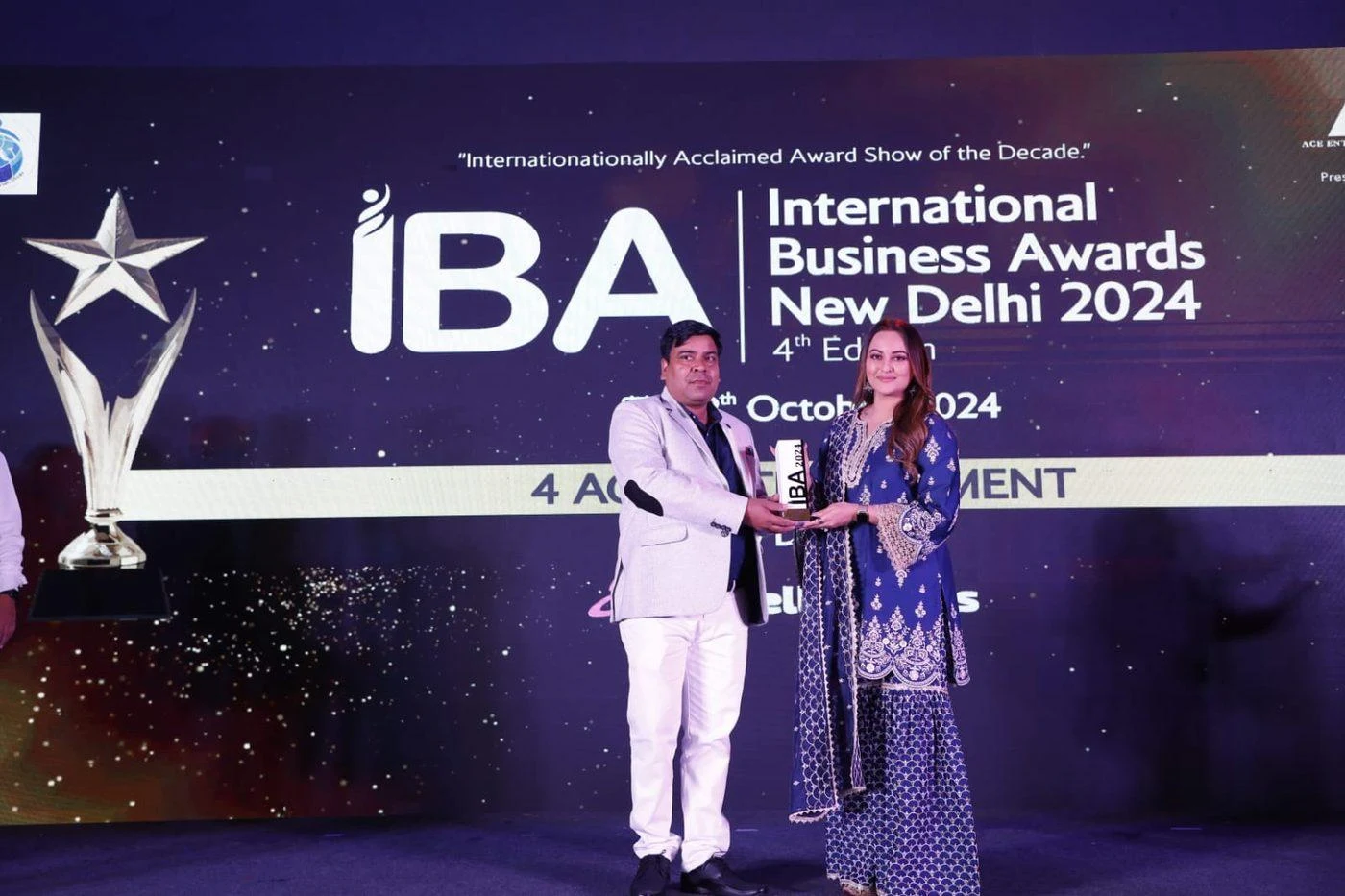 Award presentation at International Business Awards